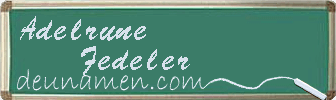Adelrune Fedeler Visitenkarte